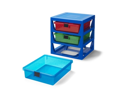 Transparant blauw LEGO® ladenblok